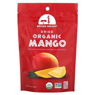 Mavuno Harvest, organiczne suszone mango, 2 uncje (56 g)