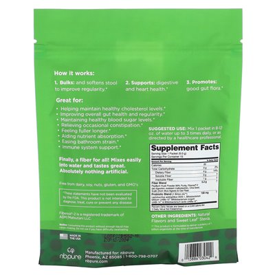 NB Pure, Daily Multi-Fibre, Kokosnuss-Limette, 15 Päckchen, je 0,22 oz (6 g)