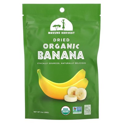 Mavuno Harvest, getrocknete Bio-Banane, 2 oz (56 g)