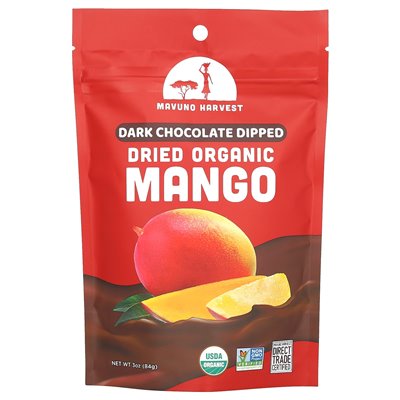 Mavuno Harvest, suszone organiczne mango, ciemna czekolada, 3 uncje (84 g)