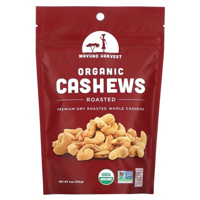 Mavuno Harvest Bio-Cashews, geröstet, 4 oz (112 g)