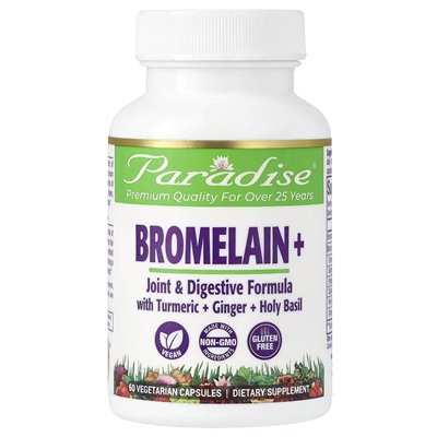 Heavenly Herbs, Bromelain+, 60 Vegetarian Capsules