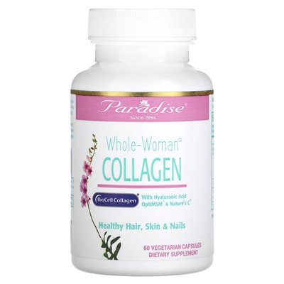 Paradise Herbs, Whole Woman Collagen, Kollagen für die ganze Frau, 60 vegetarische Kapseln