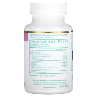 Paradise Herbs, Whole Woman Collagen, Kollagen für die ganze Frau, 60 vegetarische Kapseln