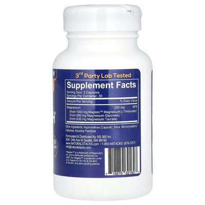 Natural Stacks, Magtech, Magnesium Complex, 90 Vegetarian Capsules