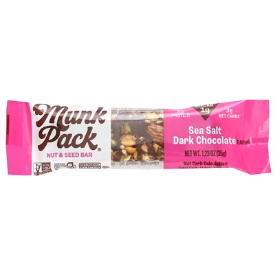 Munk Pack, Nut & Seed Bat, Sal Salt Dark Chocolate, 1.23 oz (35 g)