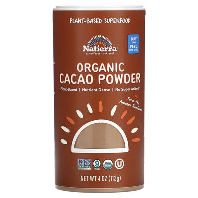 Natierra, Organic Cocoa Powder, 4 oz (113 g)