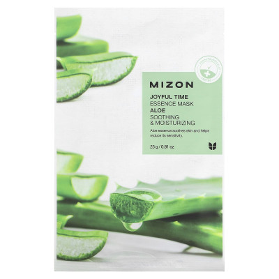 Mizon, Joyful Time Beauty Essence, Aloe, 1 Blatt, 0,81 oz (23 g)