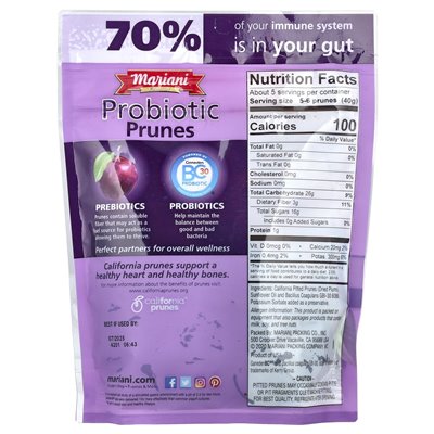 Suszone owoce Mariani, Probiotyczne Prunes, 7 uncji (198 g) Suszone owoce Mariani, Probiotyczne Prunes, 7 uncji (198 g)