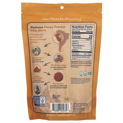 Natierra Bio-Maca-Kakaopulver, 8 oz (227 g)