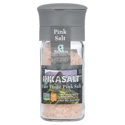 Natierra, Inkasalt, Fair Trade Pink Salt, Mill, 3 oz (85 g)