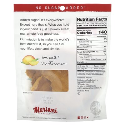 Mariani suszone owoce, rodzina, mango, 5 uncji (142 g) Mariani suszone owoce, rodzina, mango, 5 uncji (142 g)