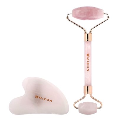 Mizon, Gesichtsroller- und Gua Sha-Set, 1 Set Mizon, Gesichtsroller- und Gua Sha-Set, 1 Set