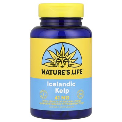 Nature's Life, islanlandzkie wodorosty, 500 tabletek