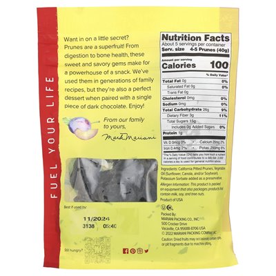 Mariani dried fruit, California pune, 7 oz (198 g)