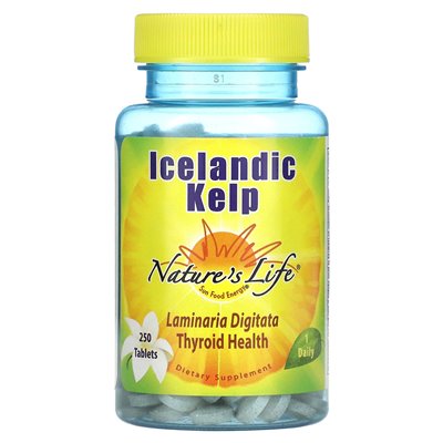 Nature's Life, Isländische Algen, 250 Tabletten