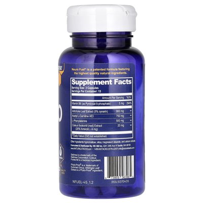 Natural Stacks, Neuro Fuel, 45 Vegan Capsules