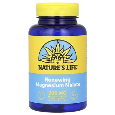 Life of Nature, Magnesium Renewal Malate, 200 mg, 100 Tabletten