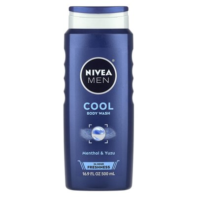 Nivea, mężczyźni, chłodne mycie ciała, Menthol i Yuzu, 16,9 Fl Oz (500 ml)