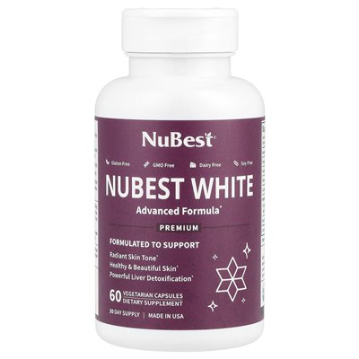 Nubest, Nubest White, 60 kapsułek wegetariańskich