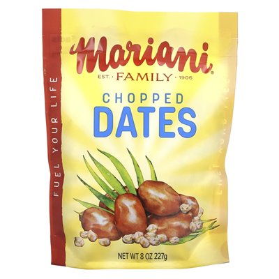 Getrocknete Mariani-Früchte, gehackte Datteln, 8 oz (227 g)