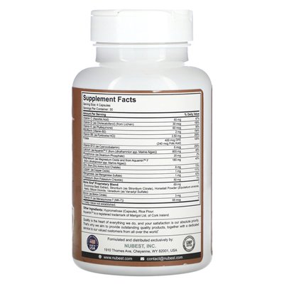 NuBest, Bone Xtra, Plant Calcium, D3 + K2, 120 Vegetarian Capsules NuBest, Bone Xtra, Plant Calcium, D3 + K2, 120 Vegetarian Capsules