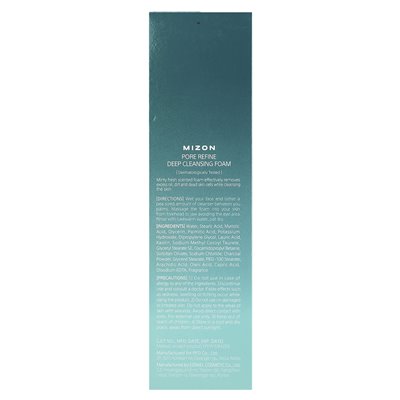 Mizon, Pores Refine Tiefenreinigungsschaum, 4,05 fl oz (120 ml)