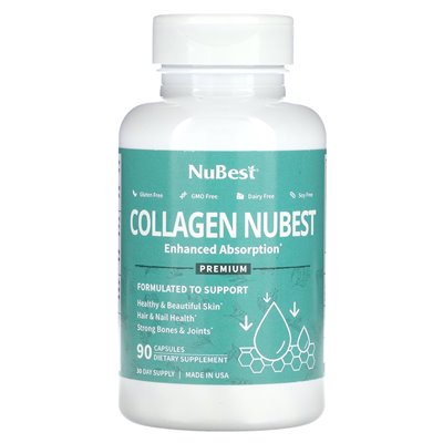 NuBest, Premium Collagen Nubest, Enhanced Absorption, 90 Capsules NuBest, Premium Collagen Nubest, Enhanced Absorption, 90 Capsules