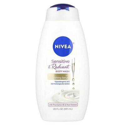 Nivea, Łagodny i Promienny Płyn do Kąpieli z Odżywczym Serum, 20 uncji (591 ml) Nivea, Łagodny i Promienny Płyn do Kąpieli z Odżywczym Serum, 20 uncji (591 ml)