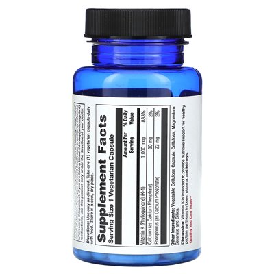 Nature's Life, Vitamin K, 1000 mcg, 50 vegetarische Kapseln