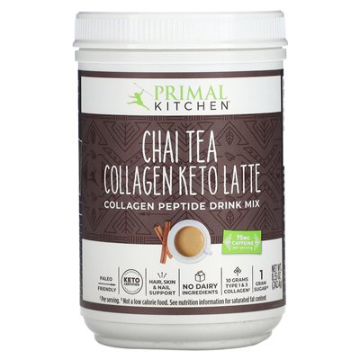 Primal Kitchen, Collagen Keto Latte, Chai-Tee, 8,55 oz (242,4 g)