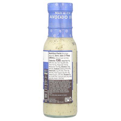 Primal Kitchen, Dressing & Marinade Made with Avocado Oil, Plant-Based Ranch, 8 fl oz (236 ml)