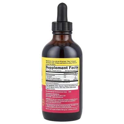 Nature's Life, B-12 Drops, Mixed Berry, 5000 mcg, 4 fl oz (120 ml)