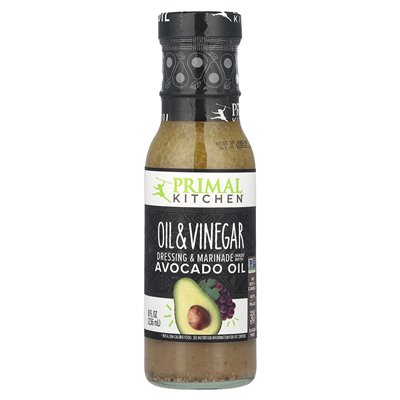 Pierwotna kuchnia, sos i marynata wykonana z oleju z awokado, oleju i octu, 8 fl oz (236 ml) Pierwotna kuchnia, sos i marynata wykonana z oleju z awokado, oleju i octu, 8 fl oz (236 ml)