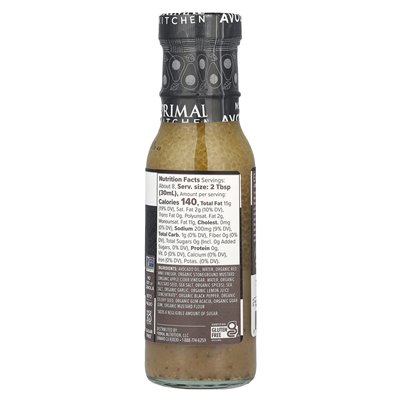 Pierwotna kuchnia, sos i marynata wykonana z oleju z awokado, oleju i octu, 8 fl oz (236 ml) Pierwotna kuchnia, sos i marynata wykonana z oleju z awokado, oleju i octu, 8 fl oz (236 ml)