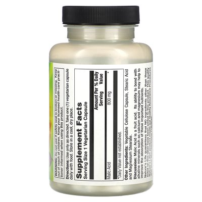 Życie natury, kwas jałowy, 800 mg, 100 kapsułek wegetariańskich