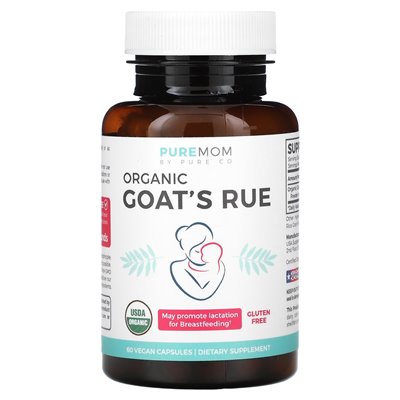 Pure Co., Pure Mom, Rue Organic Goat, 60 wegańskich kapsułek
