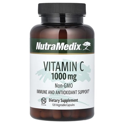 NutraMedix, Witamina C, 1,000 mg, 120 Wegetariańskich Kapsułek NutraMedix, Witamina C, 1,000 mg, 120 Wegetariańskich Kapsułek