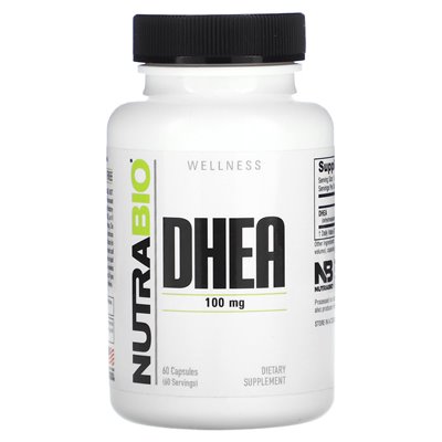 Nutrabio, Dhea, 100 mg, 60 kapsułek