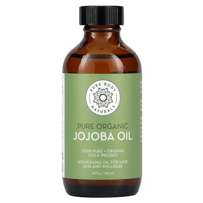 Pure Body Naturals, Czysty Organiczny Olej Jojoba, 4 uncje fl (120 ml) Pure Body Naturals, Czysty Organiczny Olej Jojoba, 4 uncje fl (120 ml)