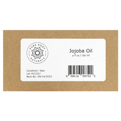 Pure Body Naturals, Czysty Organiczny Olej Jojoba, 4 uncje fl (120 ml) Pure Body Naturals, Czysty Organiczny Olej Jojoba, 4 uncje fl (120 ml)