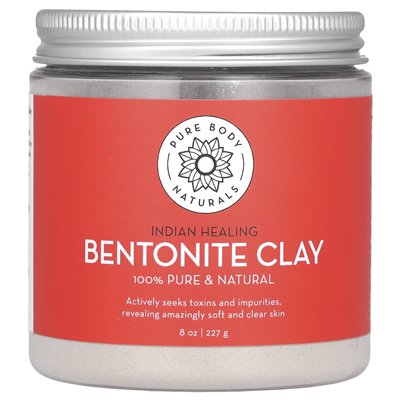 Pure Body Naturals, Indisches Heil-Bentonit-Tonpulver, 8 oz (227 g) Pure Body Naturals, Indisches Heil-Bentonit-Tonpulver, 8 oz (227 g)