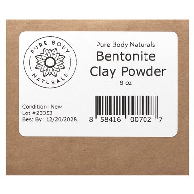 Pure Body Naturals, Indisches Heil-Bentonit-Tonpulver, 8 oz (227 g) Pure Body Naturals, Indisches Heil-Bentonit-Tonpulver, 8 oz (227 g)