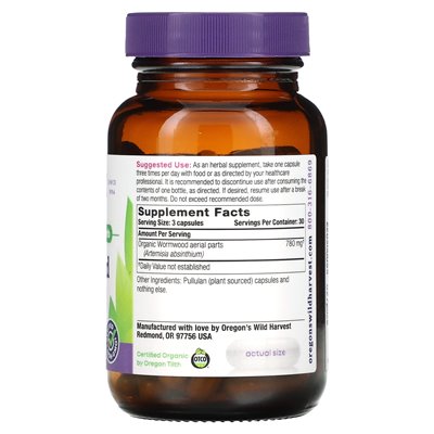 Oregon's Wild Harvest, Wermut, 90 vegane Kapseln