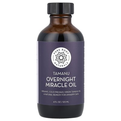 Pure Body Naturals, Tamanu Over Nocny Miracle Oil, 4 fl oz (120 ml)