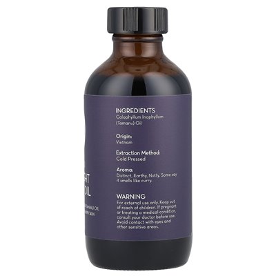 Pure Body Naturals, Tamanu Over Nocny Miracle Oil, 4 fl oz (120 ml)