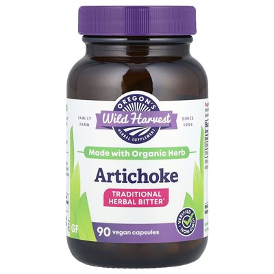 Oregon's Wild Harvest, karczoch, 90 wegańskich kapsułek