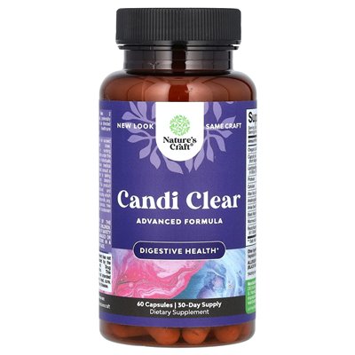 Nature's Craft, Candi Clear, 60 kapsułek