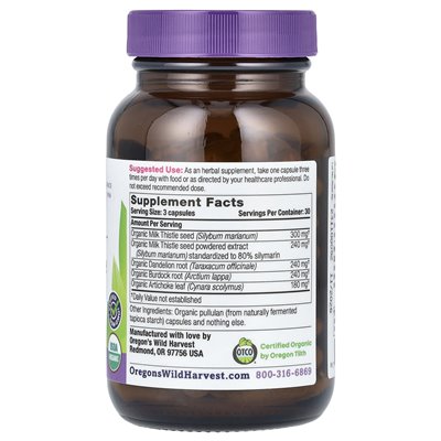 Wild Harvest, Oregon, Organic Milk Hetle Dandelion, 90 Organic Vegan Capsules