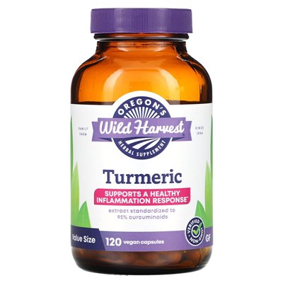 Wild Harvest Oregon Turmeric 120 Vegan Capsules